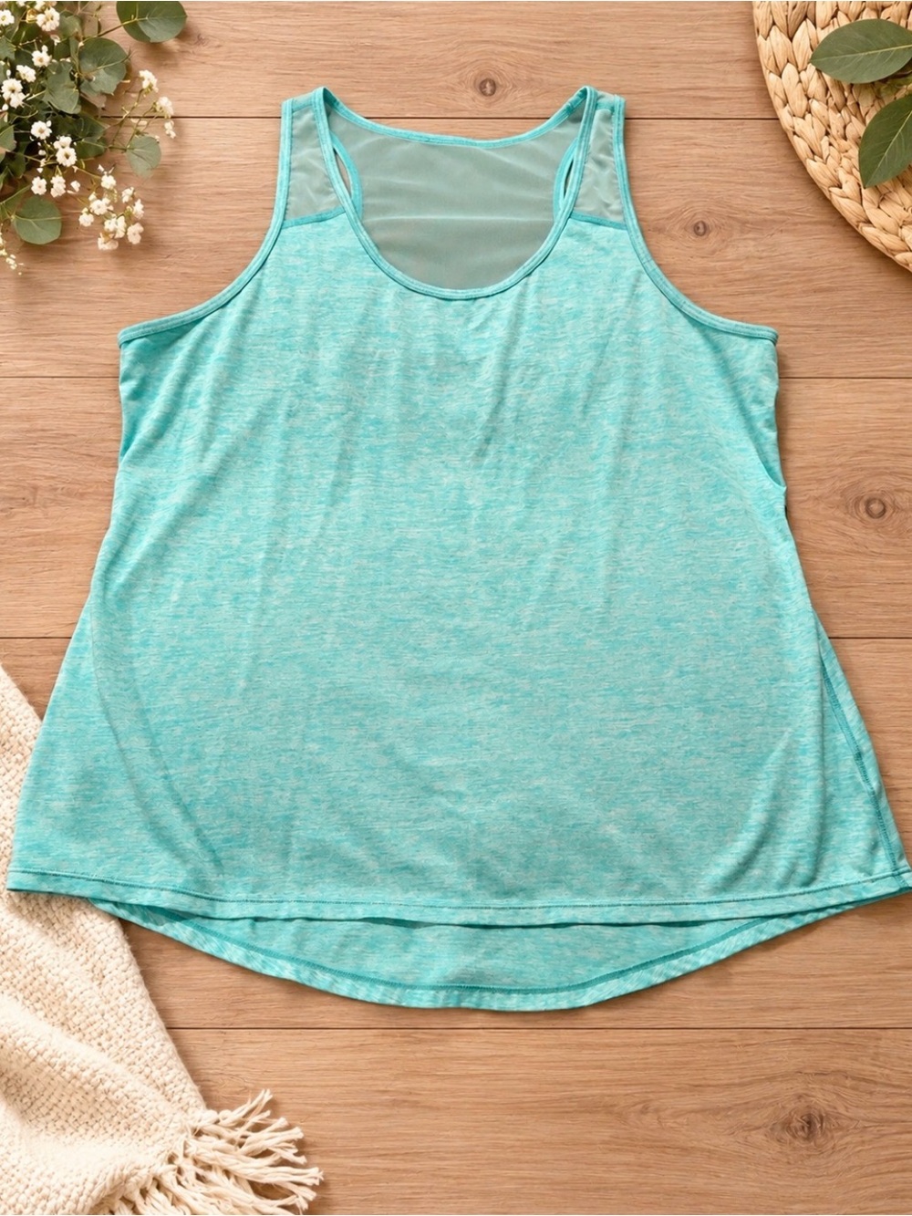 Xersion Aqua Mesh-Back Tank Top